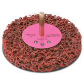 Cgw Abrasives - Ez Strip Wheels, Non-Woven 4" X 1/2 X 1/4 Red Ez Strip (100Mm)   Single: 421-70055 - 4" x 1/2 x 1/4 red ez strip (100mm)   single