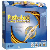 Coleman Cable - Push Lock Extension Cords Dwos Replaced By 172-02539-88-28: 172-02519 - 90' 12/3 sjtw yellow & black striped extension c