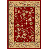 Cambridge Red/Beige Floral Rug