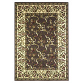 Cambridge Plum/Ivory Floral Ribbons Rug