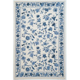 Colonial Ivory/Blue Floral Rug
