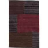 Cosmopolitan Red/Black Striped Rug