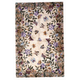 Emerald Butterfly Garden Novelty Rug