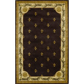 Jewel Mocha Fleur-De-Lis Rug