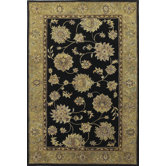 Kasmir Black/Beige Allover Kashan Rug