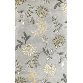 Florence Silver Floral Rug