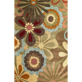 Ruby Sage Retro Flora Rug