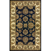 Taj Palace Navy/Ivory Kashan Rug