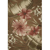 Horizon Mocha Hibiscus Rug