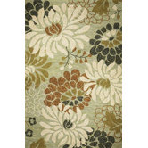 Meridian Seafoam Silhouette Rug