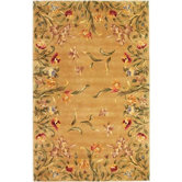 Emerald Gold Tulip Garden Rug