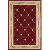 Ruby Ruby/Gold Trellis Rug