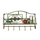 Shelf with Coat Hooks