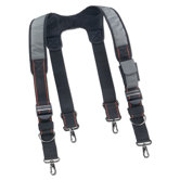 Arsenal Padded Tool Belt Suspenders in Gray
