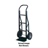 PGC Series Nylon Hand Truck With Continuous Handle, Steel Base Plate And 10" Solid Rubber Wheels