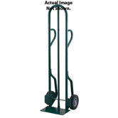 CTD Series Tall Steel Hand Truck With Dual Loop Handle And 10" Solid Rubber Wheels