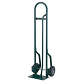 CTP Series Tall Steel Hand Truck With Pin Handle And 8" Offset Poly Hub Solid Rubber Wheels