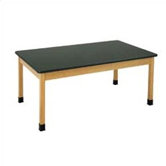 Plain Apron Science Table With Epoxy Resin Top