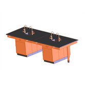 Double Faced 8 Student Island Workstation
