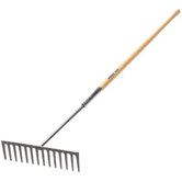 Forged Steel Blade Industrial Rakes - 16-1/2" heavy asphalt rake 14-teeth