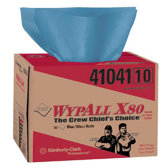 WypAll&reg; X80 Towels - wypall x80 blue wiper 160 sheets per box