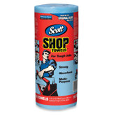 Shop Towels, 10-2/5"x11", 50 Towels per Roll, Blue