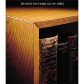 1100 NY Series 48" H Four Shelf Outside Quarter Round Bookcase