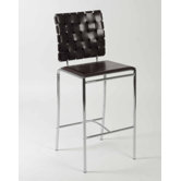 Carlsen Bar Chair in Brown Set of 2