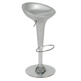 Ashley Adjustable Bar Stool in Silver