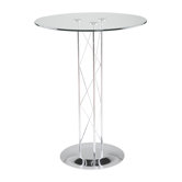 Tabby Bar Column with Chrome Finish Set