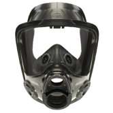 Advantage&reg; 4000 Single Port Silicone Facepiece With Nosecup, Without Adapter With Net Head Harness