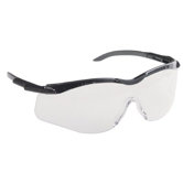 N-Vision&trade; Safety Glasses - n-vision safety glassesblack & grey frame smoke