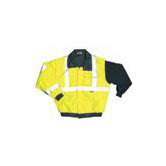 OccuLux&reg; High Visibility Fluorescent Yellow Bomber Jacket With Zip-Out Fleece Jacket And 3M Scotchlite Reflective Tape