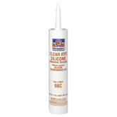 Clear RTV Silicone Adhesive Sealants - #66 clear silicone adhesive sealant 11 oz