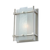 Bailey One Light Wall Sconce in Steel Grey