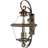 34.5" Carleton Outdoor  Wall Lantern in Aged Copper