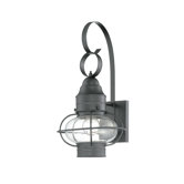 Cooper 9" One Light Outdoor Wall Lantern in Mystic Black