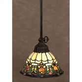 Delacroix 1 Light Tiffany Piccolo Pendant