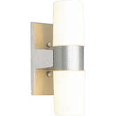 Cast Aluminum Incandescent Outdoor Wall Lantern in Satin Aluminum