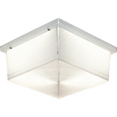 Hard-Nox Fluorescent Outdoor Clear Flush Mount