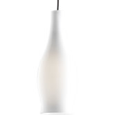 Illuma-Flex  Wine Bottle Mini-Pendant in White Glass and Urban Bronze