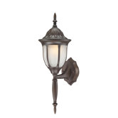 Westchester 1x13W Outdoor Up Wall Lantern in Painted Bronze