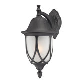 Wiltshire 18" 1x100W Outdoor Wall Lantern in Black