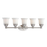 Bella Five Light Bath Lamp in Brushed Nickel