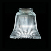 Clear Ribbed Glass Shade