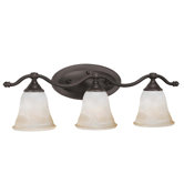 Harmony  Vanity Light in Aged Bronze