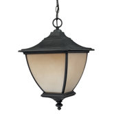 Trent Outdoor Hanging Lantern in Matte Black - Energy Star