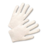 Ladies White Regular Weight Cotton Lisle Hot Mill Gloves