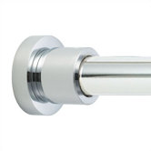 Bollard Shower Curtain Rod and Holders Set