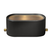 Oval Deck and Step Light in Architectural Bronze